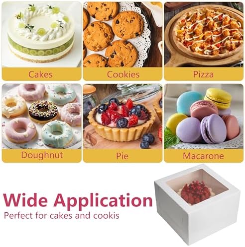 12 x 12 x 8 Bundt Cake Boxes 10 Pack | USA Brand | 450GSM Most Certified Cake Box