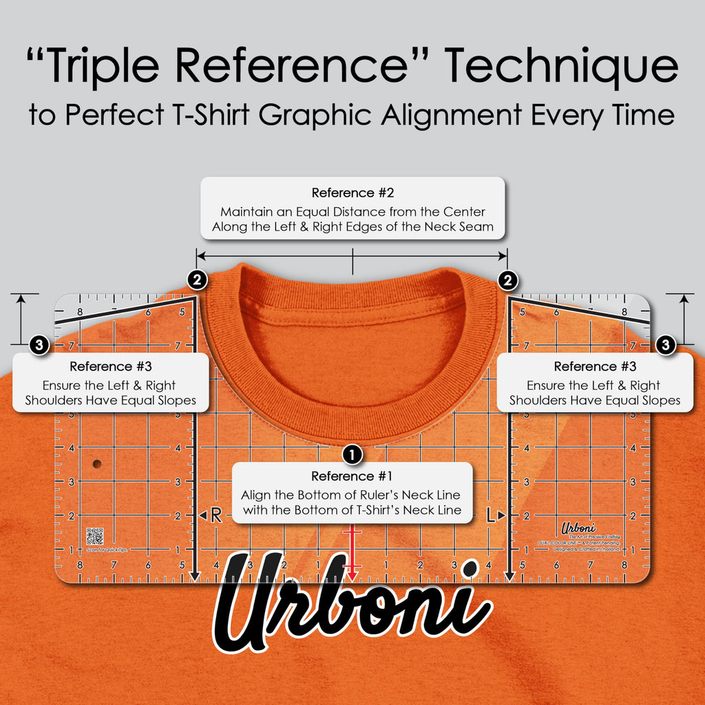 (Upgraded - XL Size) Tshirt Ruler Guide Vinyl Alignment - Shirt Measurement Tool Placement Center Design, DTF Template, Left Chest Logo, Accessories for Cricut, Heat Press Sublimation Iron on HTV