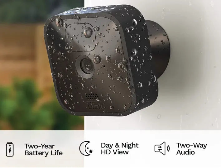 Blink Outdoor 5 Camera Kit - Wireless Weather-Resistant 1080p HD Security System with Night Vision & Local Storage