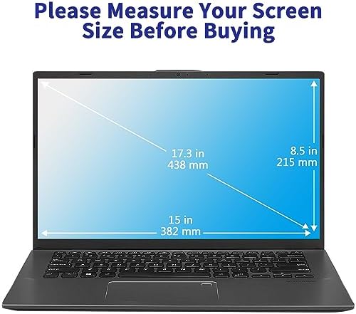 (2-Pack 17.3 inch HD Crystal Clear Screen Protector Compatible with HP/ASUS/Lenovo/Dell/Acer/Samsung/SGIN, Anti-Scratch Anti-Fingerprint 17.3 inch Laptop Screen Protector