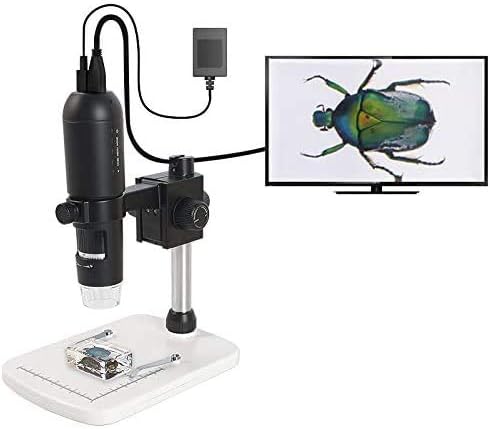 1080P Full HD Digital Microscope, HDMI Microscope, 10x-220x Magnification, to Any Monitor/TV with HDMI-in, Photo Capture, Micro-SD Storage, PC Supported