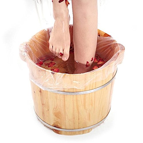 100 Foot Basin Liners for Ionic Detox Foot Tub, Large Foot Solk Bath Plastic Liners
