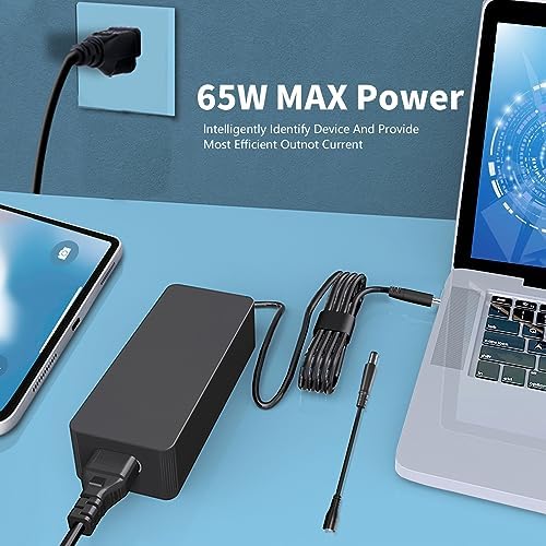 15 3000 3520 65W/45W Laptop Charger Fit for Dell Inspiron 14 15 16 3000 5000 3511 5630 5620 5625 3510 3521 3525 3552 5420 5425 5579 Vostro 3425 3520 5630 5510 AC Power Supply Adapter Cord