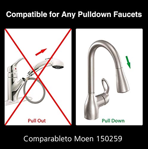 150259 Pull Down Hose Kit For Moen Faucet-Moen Kitchen Faucet Replacement Part 187108-Reflex Moen Pull Down Hose, 68inch Quick Connect Hose-Upgraded
