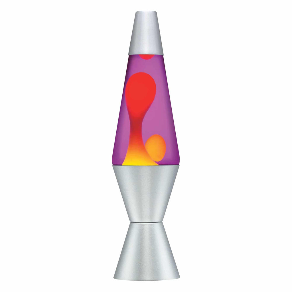 14.5'' LAVA Lamp - Yellow/Purple/Silver