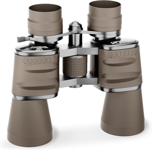 10-30x50 HD Zoom Binoculars for Adults High Powered - Powerful Stabilized Binoculars with Clear Low Light Vision - Waterproof Binoculars for Bird Watching Hunting Travel Cruise Ship