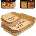 150Pcs Air Fryer Liners Disposable for Ninja Foodi DZ071 7-QT/11-QT/Instant 9 QT DualZone FlexBasket Air Fryer, 100Pcs Small Airfryer Liners For DualZone FlexBasket & 50Pcs Large Paper for Megazone
