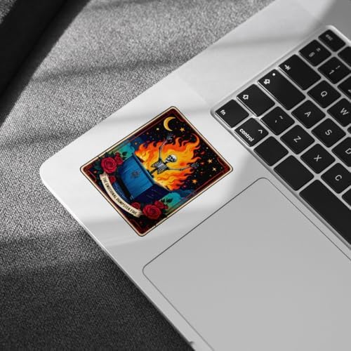 (3Pcs) The Emotional Dumpster Fire Tarot Sticker, This Little Light of Mine Dumpster Fire Sticker, Emotional Support Funny Gifts - Stickers for Laptop Water Bottle Phone Car Window Helmet 3"