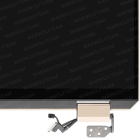 15.6in LCD UHD Touch Screen Digitizer Replacement Whole Hinge-up Assembly for HP Spectre X360 15-EB 15-EB0073TX 15-EB0081NR 15-EB0083NR 15-EB1043DX L97633-001 (OLED Cable Version, Brown)