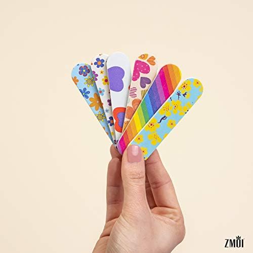 (1 Dozen) Pack of 3 Colorful Girly Mini Emery Board Nail Files