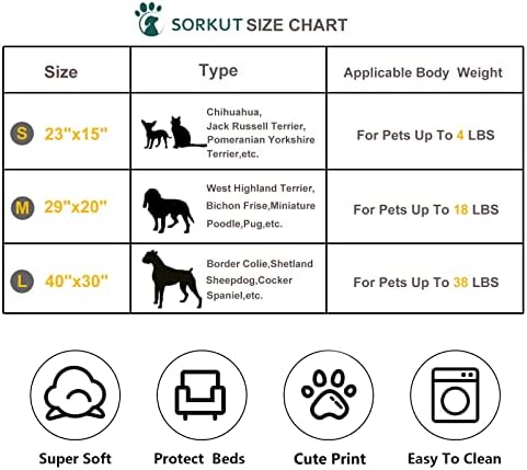 1 Pack 3 Puppy Blankets Super Soft Warm Sleep Mat Love Print Blanket Fluffy Fleece Pet Blanket Flannel Throw Dog Blankets for Small Dogs Puppy Dogs Fluffy Cats,Mix Love-Large(40"x30")