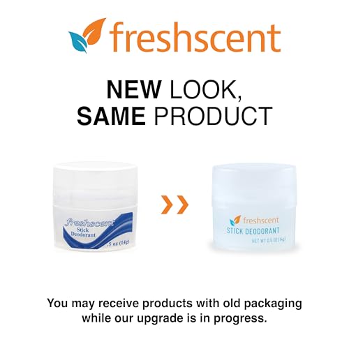 (144 Pack) Freshscent 0.5 oz. Stick Deodorant, Travel Size, Alcohol Free, light fragrance, bulk packed and perfect for donations.
