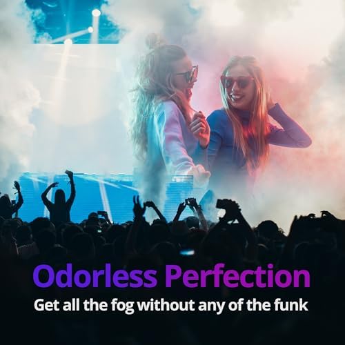 1 Gallon Fog Machine Liquid Smoke - Medium Density Smoke Machine, Fog Juice for 400-1500 Watt Foggers, Water-Based, Lasting & Ultra Thick Atmosphere, Ideal for Concerts, Parties & Events