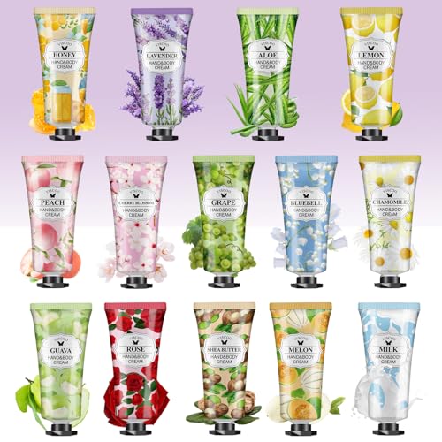14 Pack Hand Cream Gifts Set,Valentines Day Gifts for Her,Birthday Gifts for Women Girls, Teacher Appreciation Gifts,Bulk Hand Lotion Travel Size for Dry Cracked Hands,Moisturizing Mini Hand Lotion