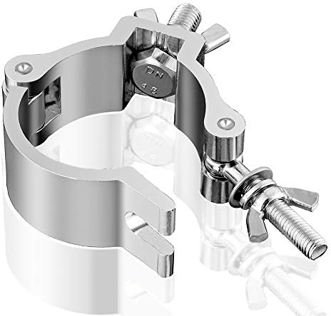 10PCS Eyeshot Premium Truss Clamp Stage Light Clamp, 2 Inch Aluminum Light Clamps for Truss, Heavy Duty 220lb LED Par Light Moving Head Lighting Clamps, Fit for 48-52mm OD Tube/Pipe