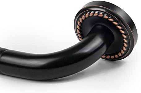 12 Inch Anti Slip Bronze Shower Grab Bar Oil Rubbed Black,ZUEXT Antique Brass Bathroom Grab Bar, Knurled Bathroom Balance Bar,Safety Hand Rail Support Handicap Elderly Injury Senior Assist Bath Handle