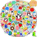 1200 Pcs Stickers for Kids, Cute Water Bottle Stickers for Teens, Kawaii Vinyl Laptop Animal Waterproof Sticker for School Students Classroom Teacher, Bulk Aesthetic Sticker Pack for Boys Girl