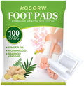 100 Pack Foot Pads, Ginger Oil Bamboo Charcoal Foot Pads, Foot Care Patch, Effective Feet Health Patches, Better Sleep Quality