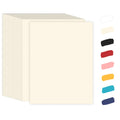 100 Sheets Cream Cardstock 8.5 x 11 Off White Card Stock,Goefun 65lb Ivory Paper Printer Paper for Cards Making, Office Printing, Wedding