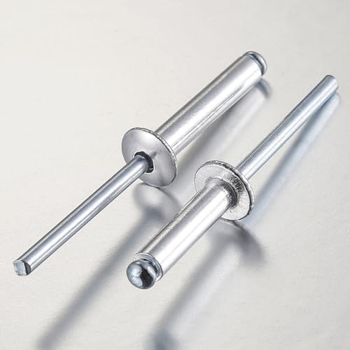 (300Pcs) 1/8"x1/2" Aluminum blind pro Rivets,Aluminum Grip and Steel Mandrel