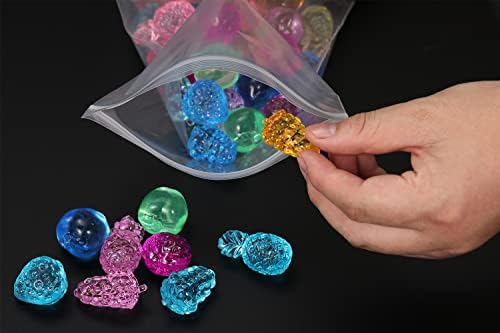 100 PCS 9" x 12" Thick Clear Zip Poly Lock Plastic Bags Seal Reclosable Zip Bag Durable 2.4 Mil Prints Photo Cards Envelopes Snacks Seeds Zipper Bags