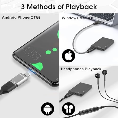 128GB Magnetic Digital Voice Recorder - 1520Hrs Recording Storage Voice Activated Recorder with Playback Noise Reduction - Audio Recorder Device for Lectures Meetings interviews