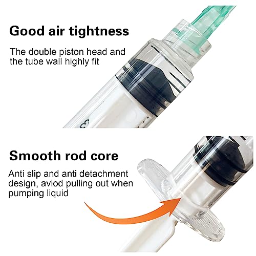 100 Pack 5mL Syringe with 21Ga 1.5inch, Scientific Labs, Measurement, Individually Wrapped