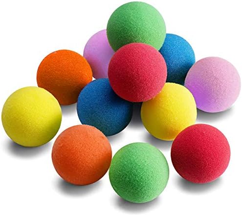 12 Pieces Soft Foam Balls Lightweight Mini Play Balls for Safe Indoor Toys Fun Vibrant Assorted Colors Orbs Unique Birthday Party Favors for Boys and Girls