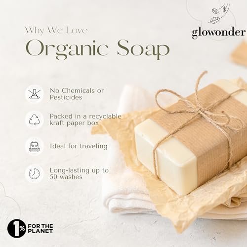 1 Pack Oatmeal Milk & Honey Handmade Organic Bar Soap for Face and Body - Moisturizing, All-Natural, Cruelty-Free - Botanical Ingredients - Shower, Bath, Hand Soaps, Gifts - 4.5 oz