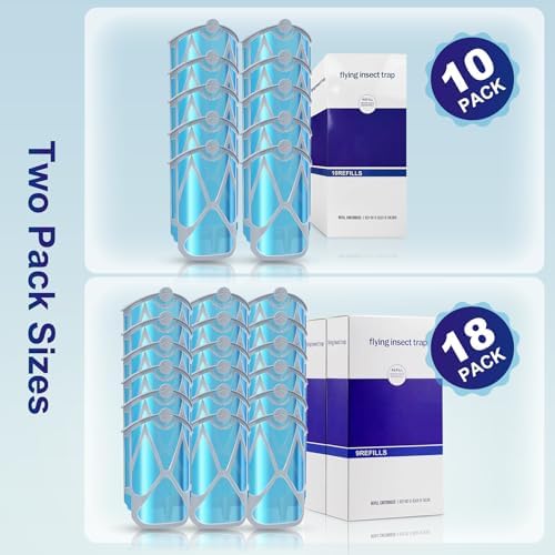 10-Pack Universal Refill Cartridges, Compatible with ZEVO M364 and Max Plug-in Light, Full Fit Replacement Kit for Continuous Use