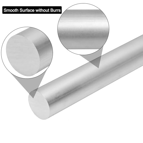 1" 6061 T651 Solid Aluminum Round Rod 16" Long 1 Inch Diameter Solid T651 Extruded Lathe Bar Stock, Round Aluminum Bars for Industrial, DIY Craft (+0.05")