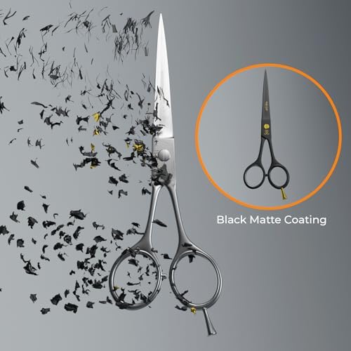 "The Cut Factory- 6.5” Professional Hair Scissors - High Carbon 420 Stainless Steel Hair Cutting Scissors, Ultra-Sharp Barber Shears for Salon & Home - Ergonomic for Men, Women, Kids & Babies"