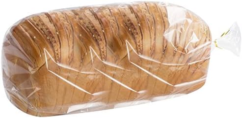 100 Count Belinlen Bread Loaf Bags With Free Twist Ties (100 Pack)