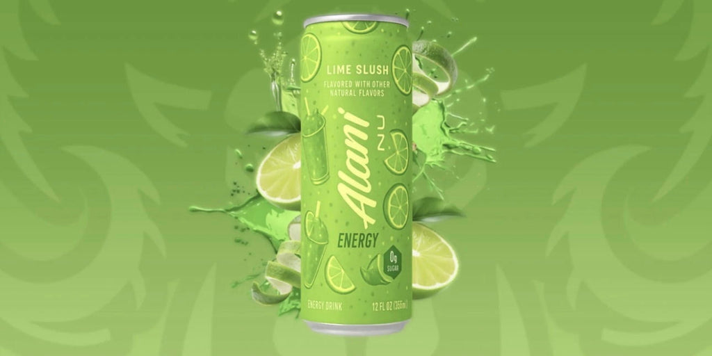 Energy Drink, Lime Slush Flavor, 12 Pack (12fl oz Cans), Sugar Free, Low Calories, 200mg Caffeine