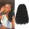 12 Inch Faux Locs Crochet Hair 1B Soft Locs Crochet hair Pre Looped Crochet Hair Extensions