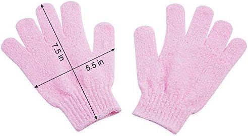 10 Pairs Exfoliating Gloves,Made of 100% Nylon,10 Colors Double Sided Exfoliating Gloves for Beauty Spa Massage Skin Shower Body Scrubber Bathing Accessories.