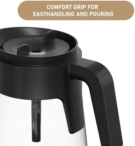 12 Cup Coffee Maker Carafe Replacement Pot Compatible with Ninja Coffee Maker CFP101 CFP201 CFP301 CFN601 CM401 CFP200 CFP250A CFP300 CFP305 CFP307 CFN602 CM400 CM401 CF090 CF091 CF092