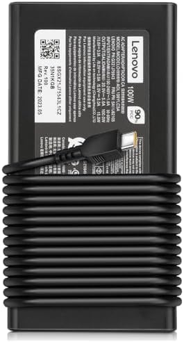 100W USB Type C Laptop Charger Fit for Lenovo ThinkBook Plus G3 13x 14G5 14G6 14s 14p 16G4+16p Lenovo ThinkPad neo 14 P14s L15 T16 Yoga 7 Pro7 9 9i Slim 6i 7i IdeaPad 5 Pro Slim 5-20V 5A AC Adapter