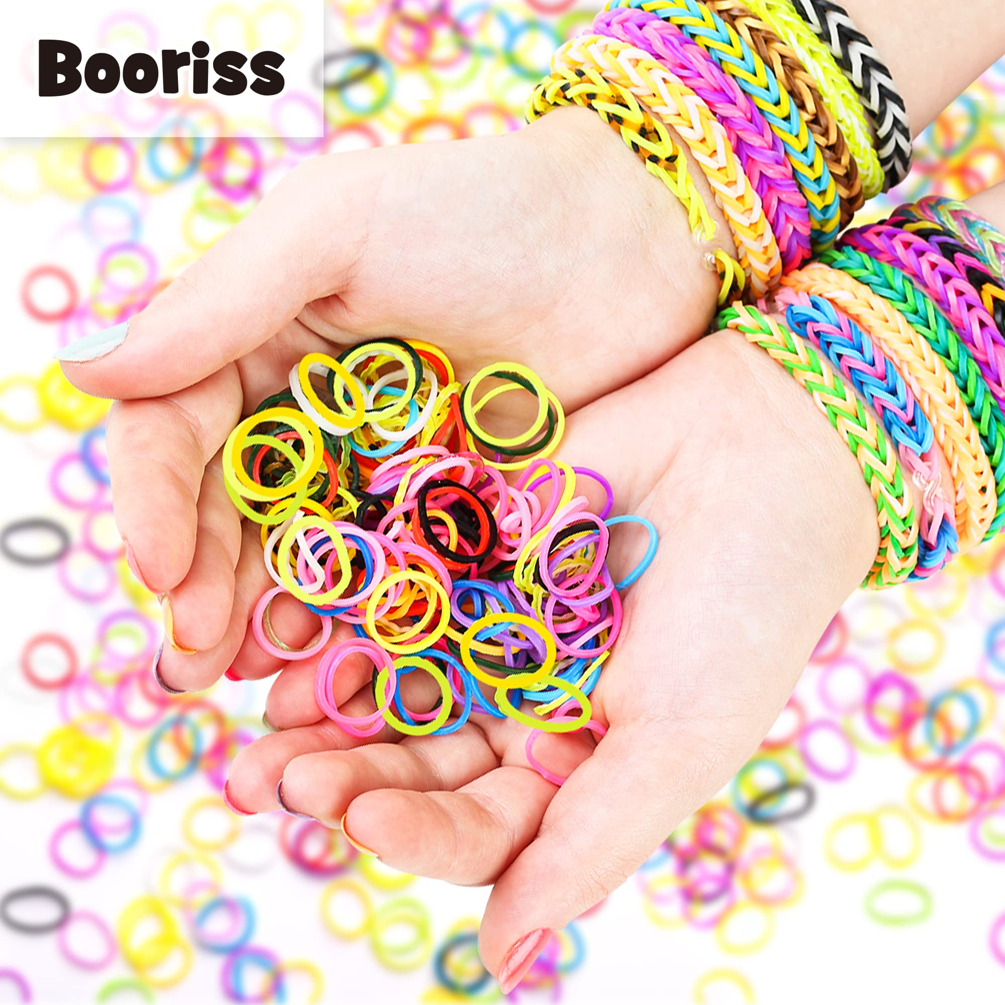 12730+ Loom Rubber Bands Refill Kit in 26 Color with 500 Clips,6 Hooks, Premium Bracelet Making Kit for Weaving DIY Crafting Gift