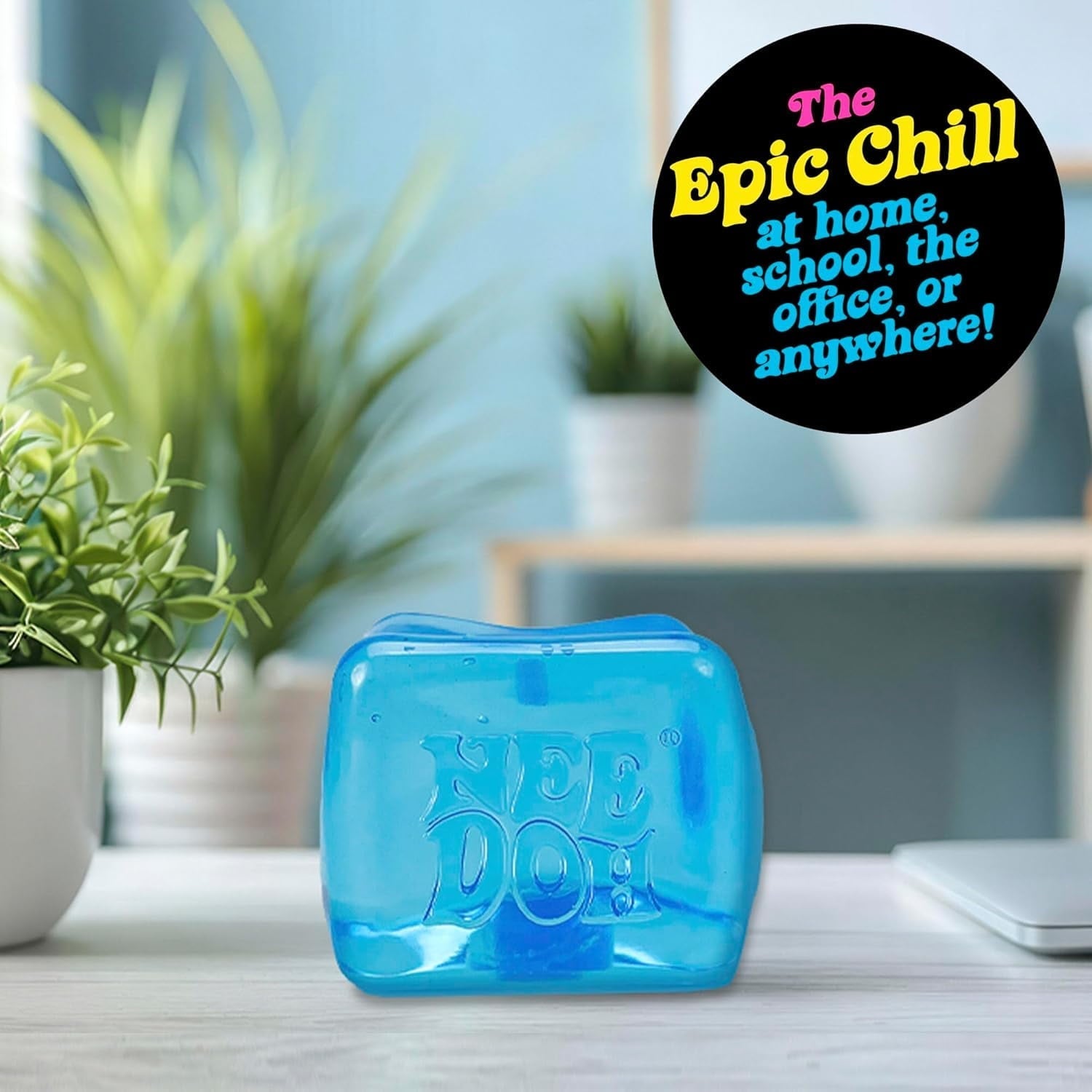 Nice Berg, Satisfying Square Shaped Sensory Toy, Blue, Children Ages 3+