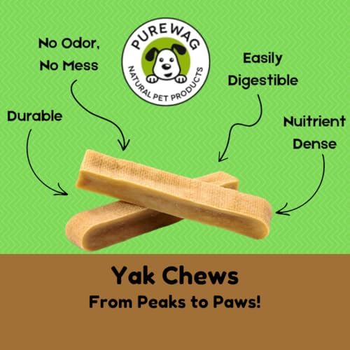 100% Natural Premium Himalayan Yak Milk Dog Chews - Long-Lasting, Digestible - Odor & Stain-Free - Gluten & GMO-Free - for Medium to Large Dogs