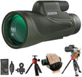 12x56 HD Monocular Telescope High Powered for Adults with Smartphone Adapter, High Powered Monocular Scope with Clear Low Light Vision for Star Watching, Bird Watching, Hiking, Concert