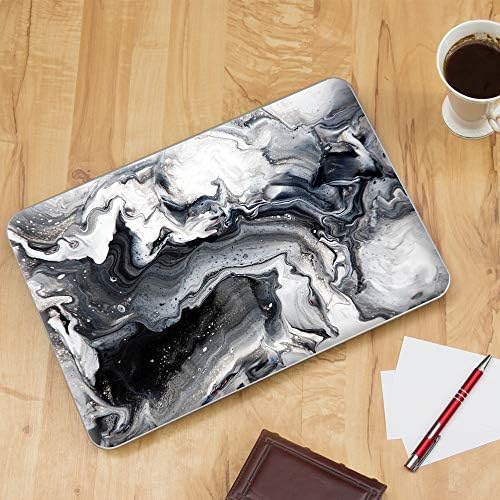 15 15.6 inch Laptop Notebook Skin Vinyl Sticker Cover Decal Fits 13.3" 14" 15.6" 16" HP Lenovo Apple Mac Dell Compaq Asus Acer / Marble White Grey Swirl Beautiful