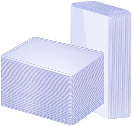 100 Pack 3"x4" Hard Plastic Card Sleeves Top Loaders for Cards, Baseball Card Protectors Hard Plastic, for Baseball Card, Game Cards, Trading Card, and So on