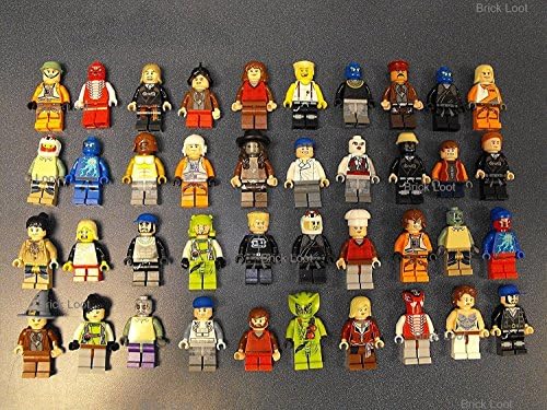 10 NEW LEGO MINIFIG PEOPLE LOT random grab bag of minifigure guys city town set by USA