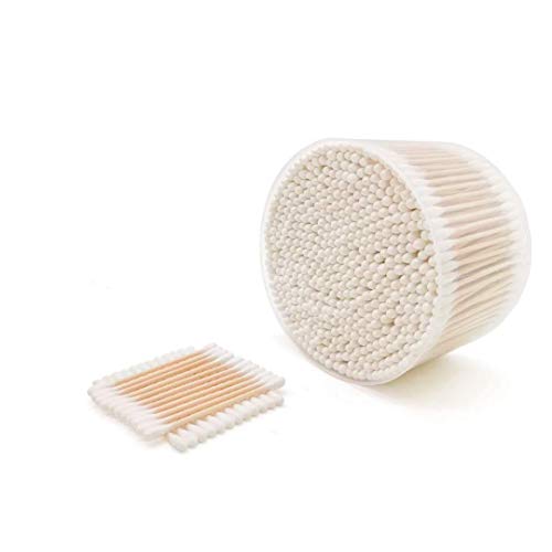 1500pcs Natural Bamboo Cotton Buds,Organic Biodegradable Cotton Swabs