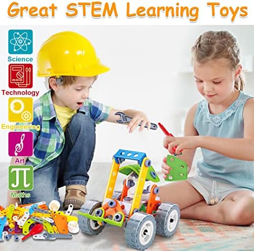 10 in 1 STEM Toys for 4 5 6 7 8+ Year Old Boy Girl Birthday Gifts Building Toys for Kids Ages 4-8 5-7 6-8 Educational Stem Activities for Boys 4-6 8-10 Construction Creative Games Easter Idea Gift