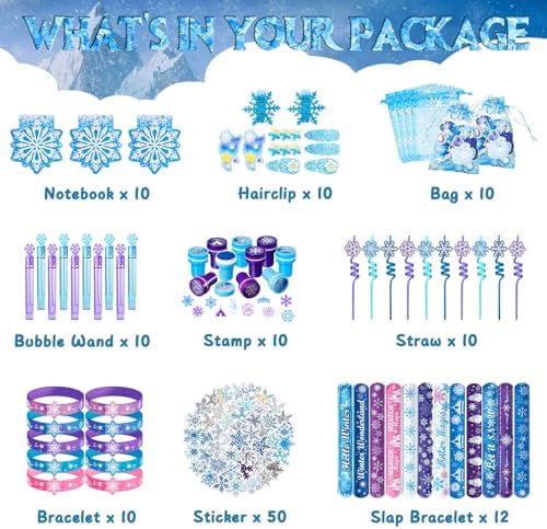130 Pcs Frozen Party Favors Birthday Supplies for Girls Kids, Gift Bags Frozen Filler Goodie Bag Stuffers Frozen Birthday Party Supplies