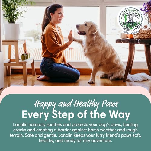 100% Pure Lanolin Cream - Handmade, Unrefined Balm for Dry & Itchy Skin, Cracked Lips, Breastfeeding, Baby Care, Nursing Essentials & Petroleum-Free, Perfect for Hands, Face & Paw Care - 8oz