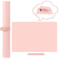 (MAT ONLY) Nail Art Table Mat, Nail Arm Rest Pad for Acrylic Nails, Soft Microfiber PU Leather Nail Mat for Table, Foldable Nail Hand Rest Pillow Manicure Pad, Acrylic Nail Desk Mat for Nail Cushion